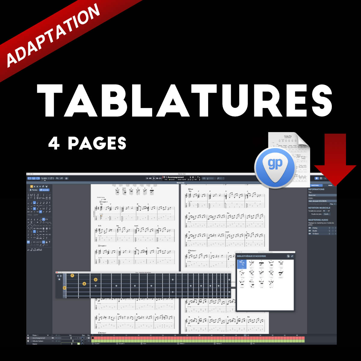 Tablature guitare PRO