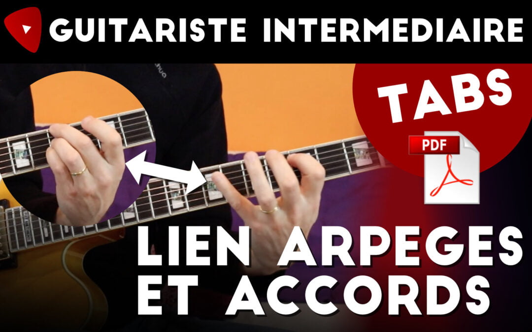 Suite d&rsquo;accords en tonalité de Sol et arpèges associés.