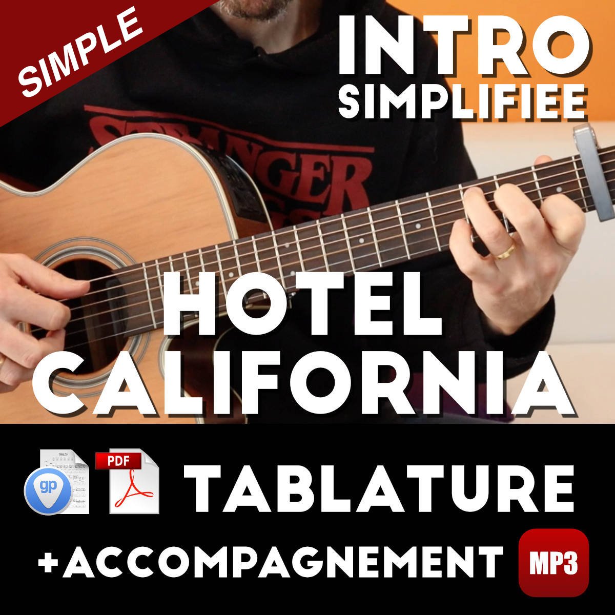 Tablature guitare Hotel California et tuto vidéo