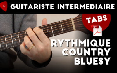 Rythmique bluesy/country à la guitare