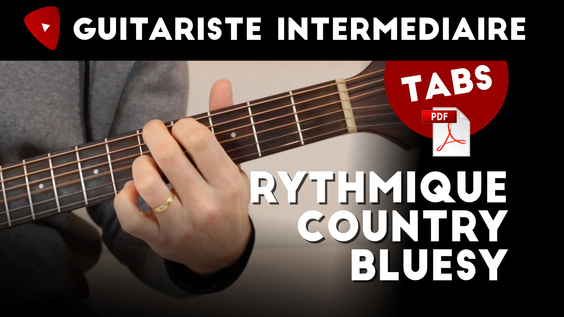 Rythmique acoustique bluesy country