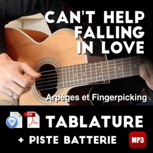 Tablature Can’t Help Falling In Love à la guitare
