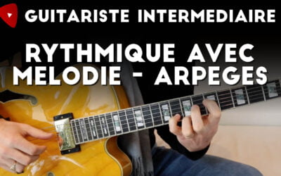 Exemple : rythmique guitare en arpège avec mélodie