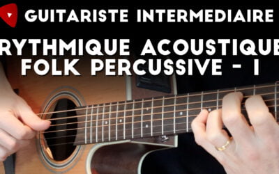 Exercice rythmique percussive guitare folk