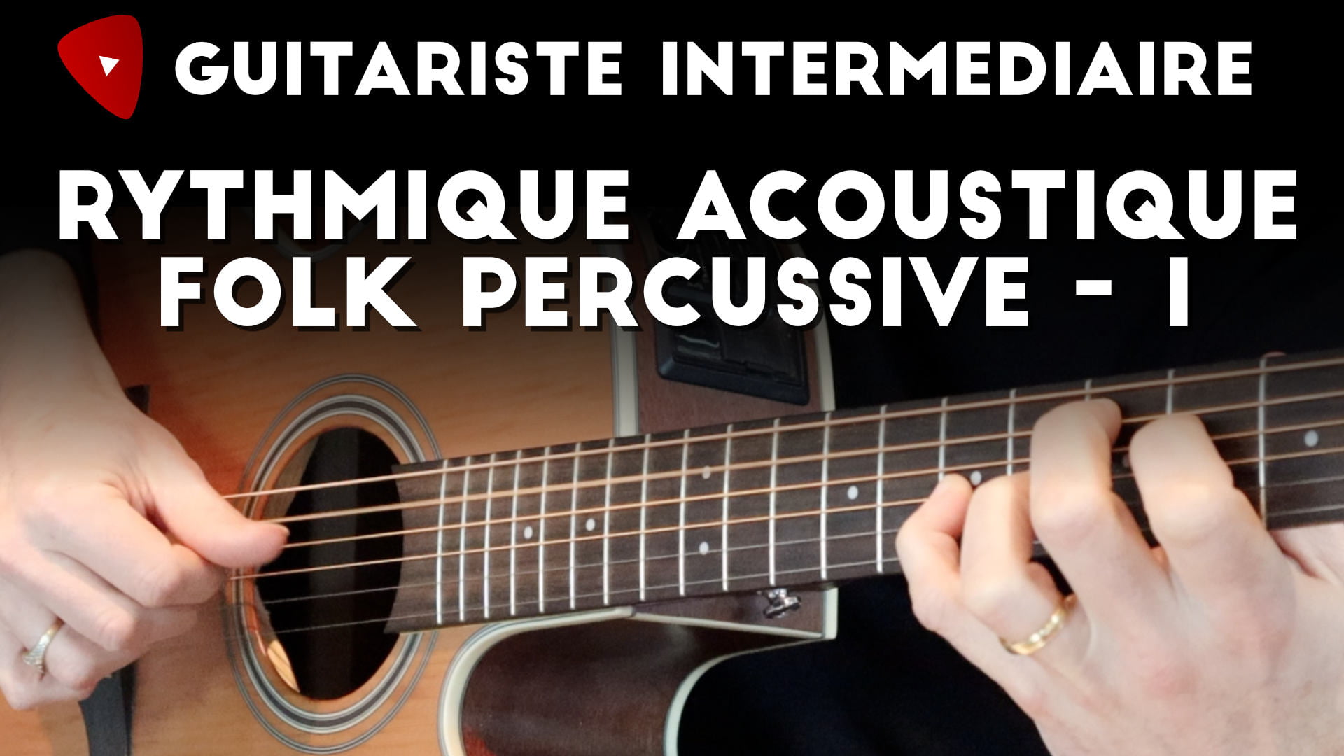 Rythmique percussive à la guitare folk