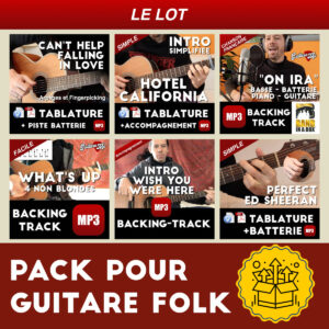 Pack pour apprendre la guitare folk !